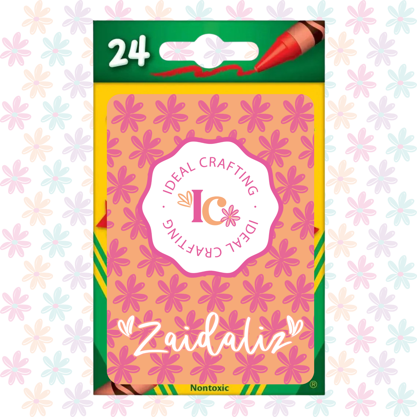 Label para caja Crayola